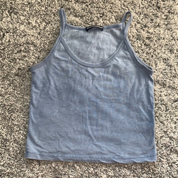 Brandy Melville Tops Brandy Melville Baby Blue Crop Top Os Poshmark